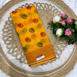 FOIL SAREE Matka YELLOW SPECIAL