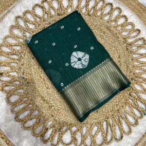 HEAVY LINEN COTTON WITH JACKQUARD BUTTA